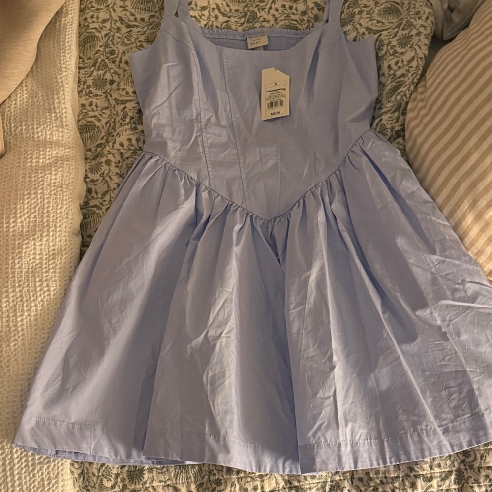 A New Day Sky Blue Casual Dress
